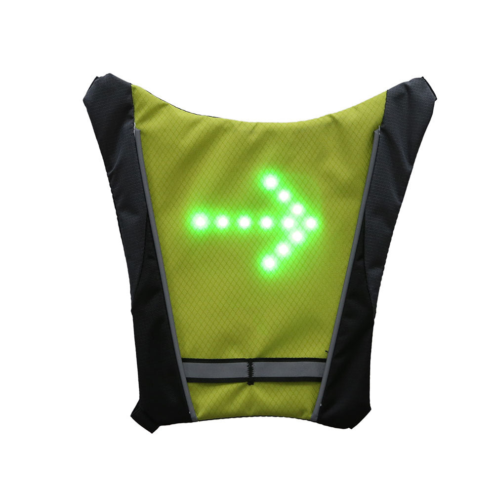 USB-ladattava heijastava LED-liivi reppuun
