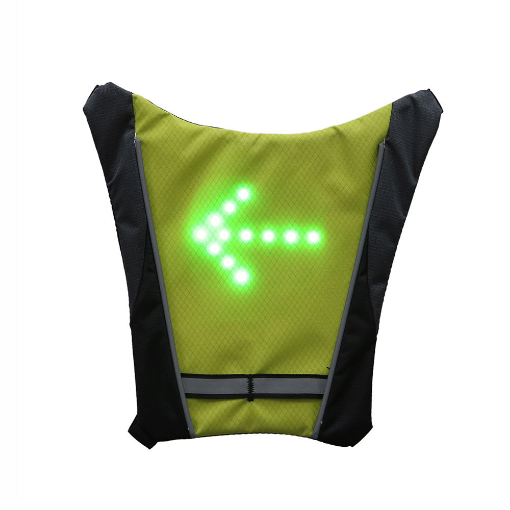 USB-ladattava heijastava LED-liivi reppuun