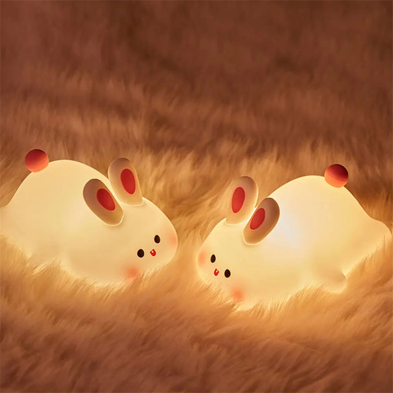 Söpö pupu LED-yövalo kosketusanturilla