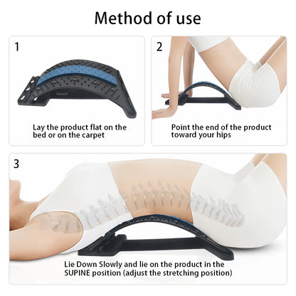 Ergonominen lannerangan venytyslaite ja selän hierontalaite